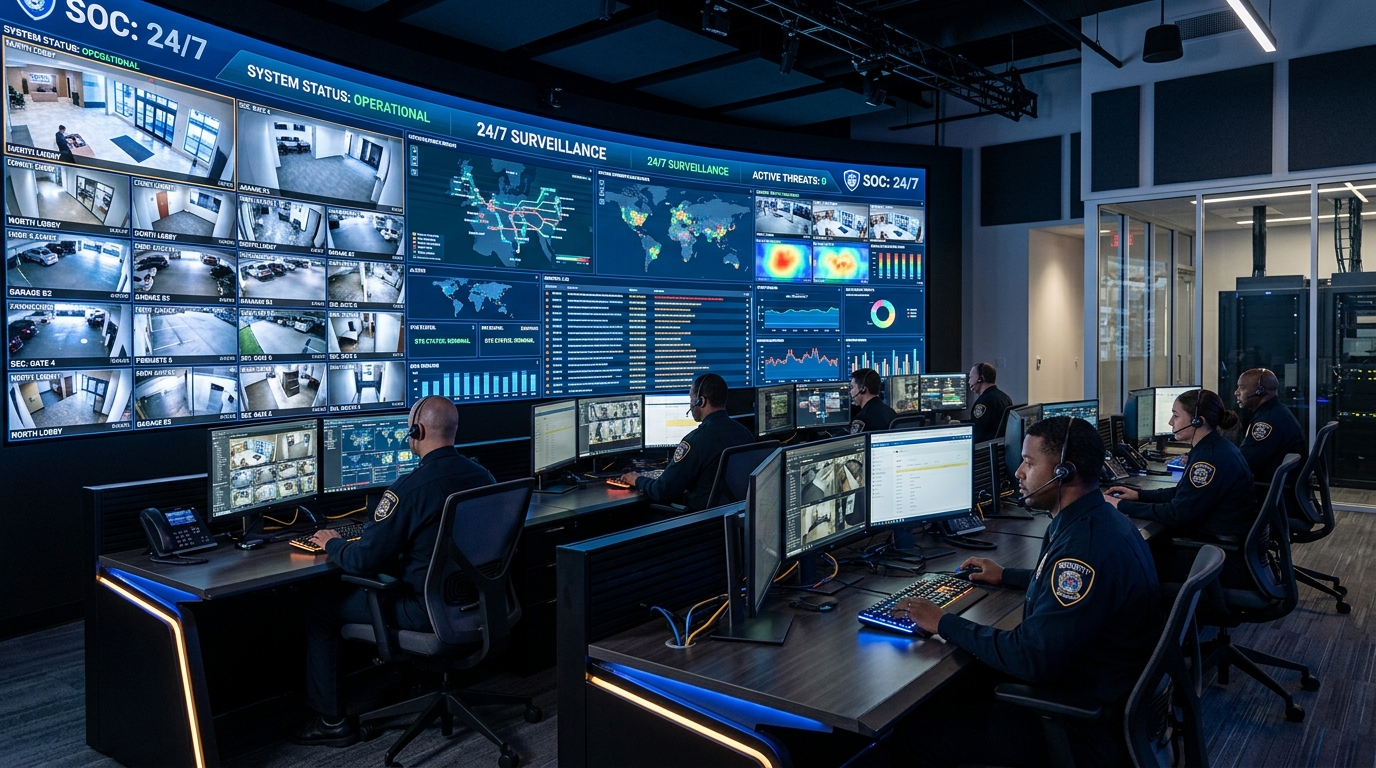 24/7 Central Surveillance SOC Room