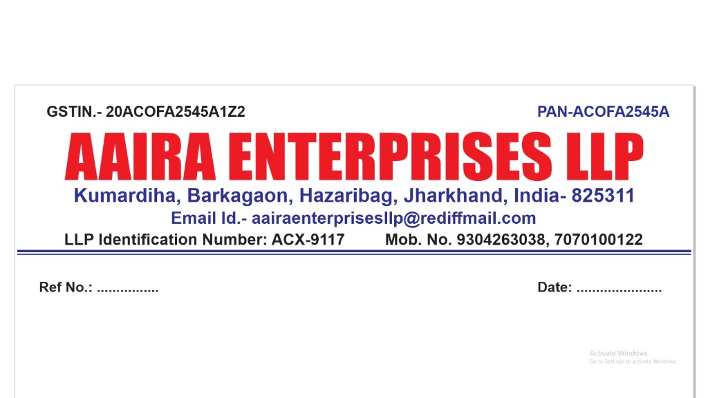 AAIRA Official Letterhead